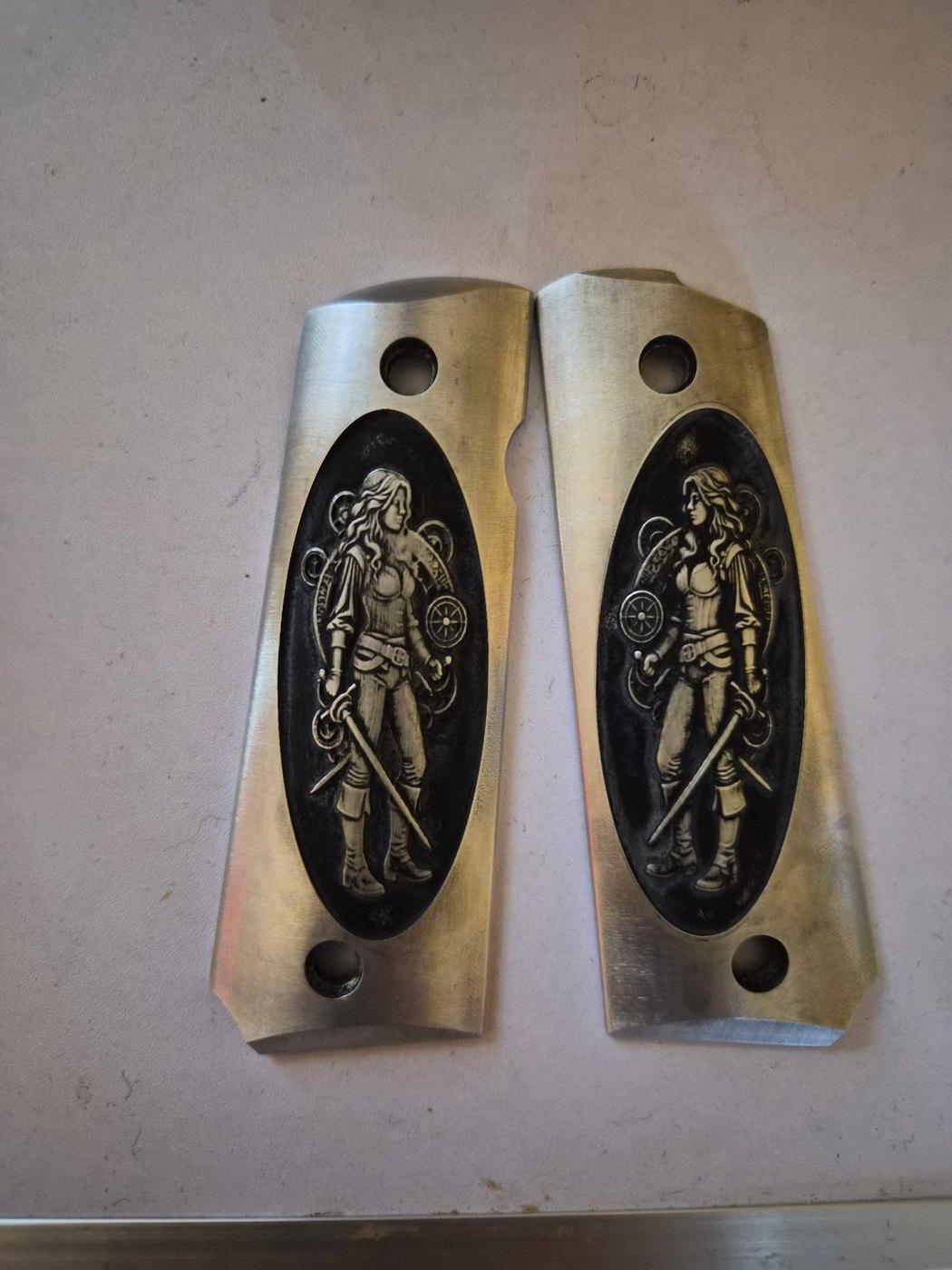 1911 Grip Panels — laser engraved