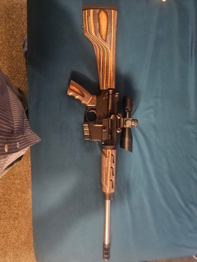 AR build with laminated wood furniture